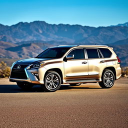 A high-resolution image of a Lexus GX 460, showcasing its sleek design and luxury features