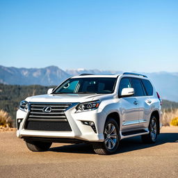 A high-resolution image of a Lexus GX 460, showcasing its sleek design and luxury features