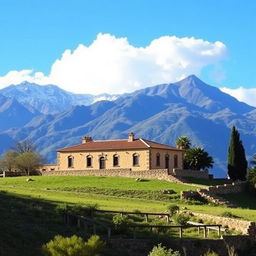 Create an image of the Hacienda de Jauja in Junín, Perú