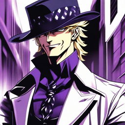 Speedwagon from JoJo's Bizarre Adventure reimagined as a rogue