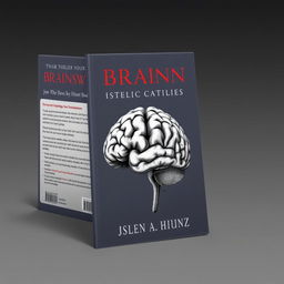 A book cover featuring a detailed illustration of a brain