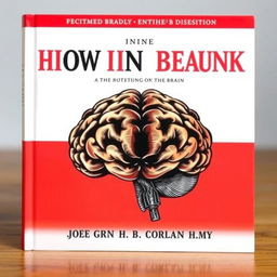 A book cover featuring a detailed illustration of a brain