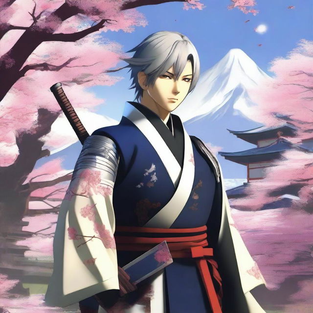 Yu Narukami from Persona 4 reimagined as a young samurai