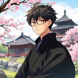 A detailed image of Yu Narukami as a young samurai