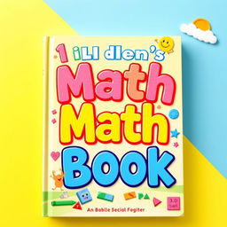 A colorful and engaging book cover for a children's math book