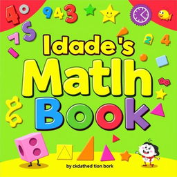 A colorful and engaging book cover for a children's math book