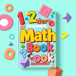 A colorful and engaging book cover for a children's math book