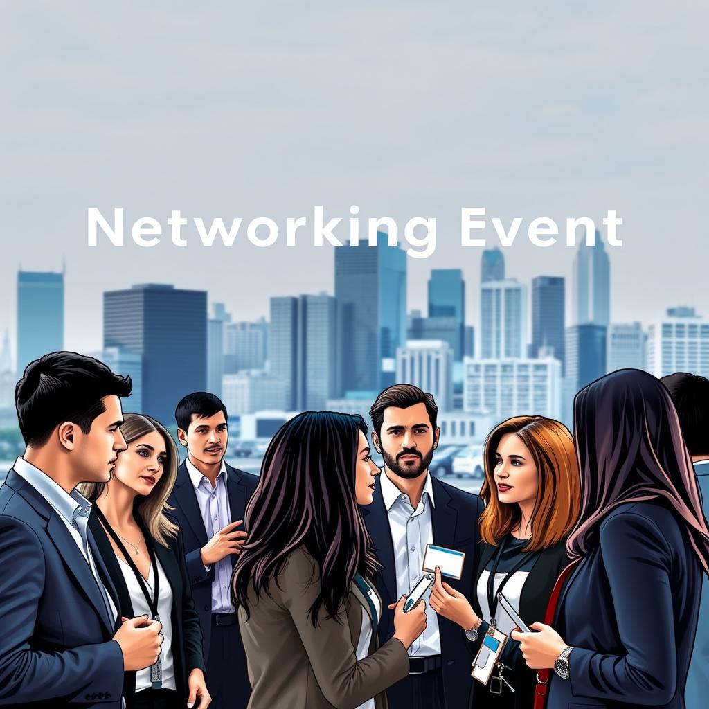 A professional cover photo for a business networking event