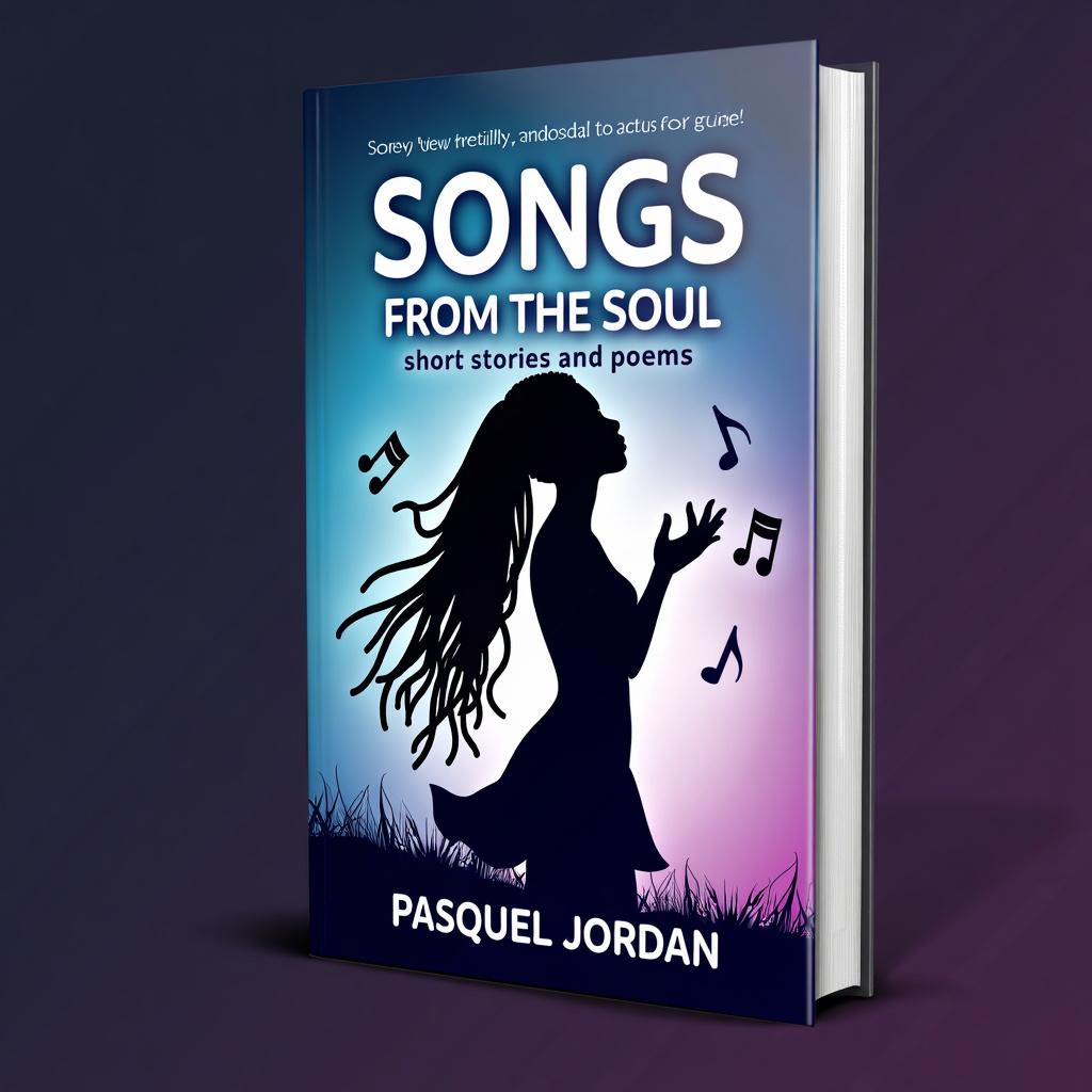 Design a printable book cover for 'Songs from the Soul; short stories and poems' by Pasquel Jordan