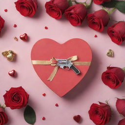 A heartwarmingly romantic image displaying bullet-listed Valentine's Day gifts available at Insia, including items like jewelry, perfumes, chocolates, and love-themed accessories set against a backdrop of roses, hearts or other Valentine's Day imagery.