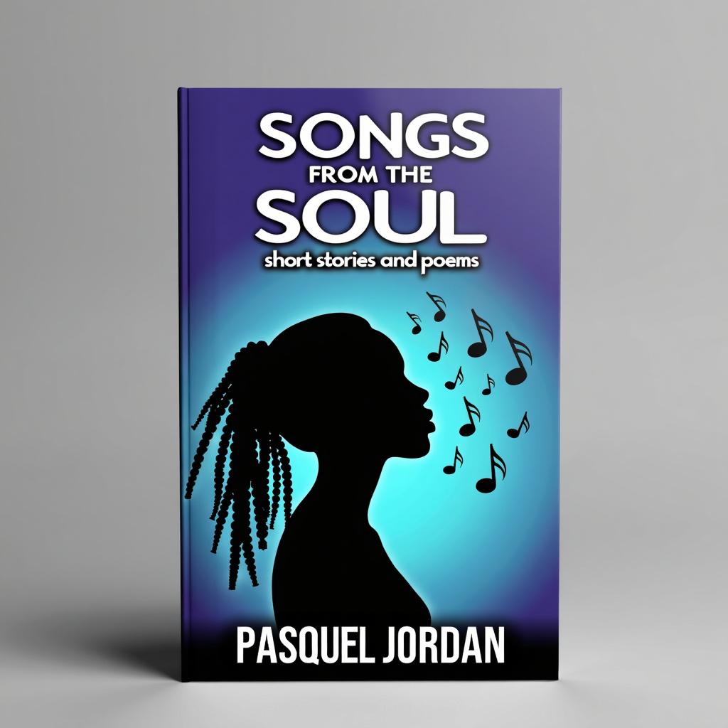 Design a printable book cover for 'Songs from the Soul; short stories and poems' by Pasquel Jordan