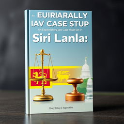 A book cover featuring an exploratory law case study set in Sri Lanka