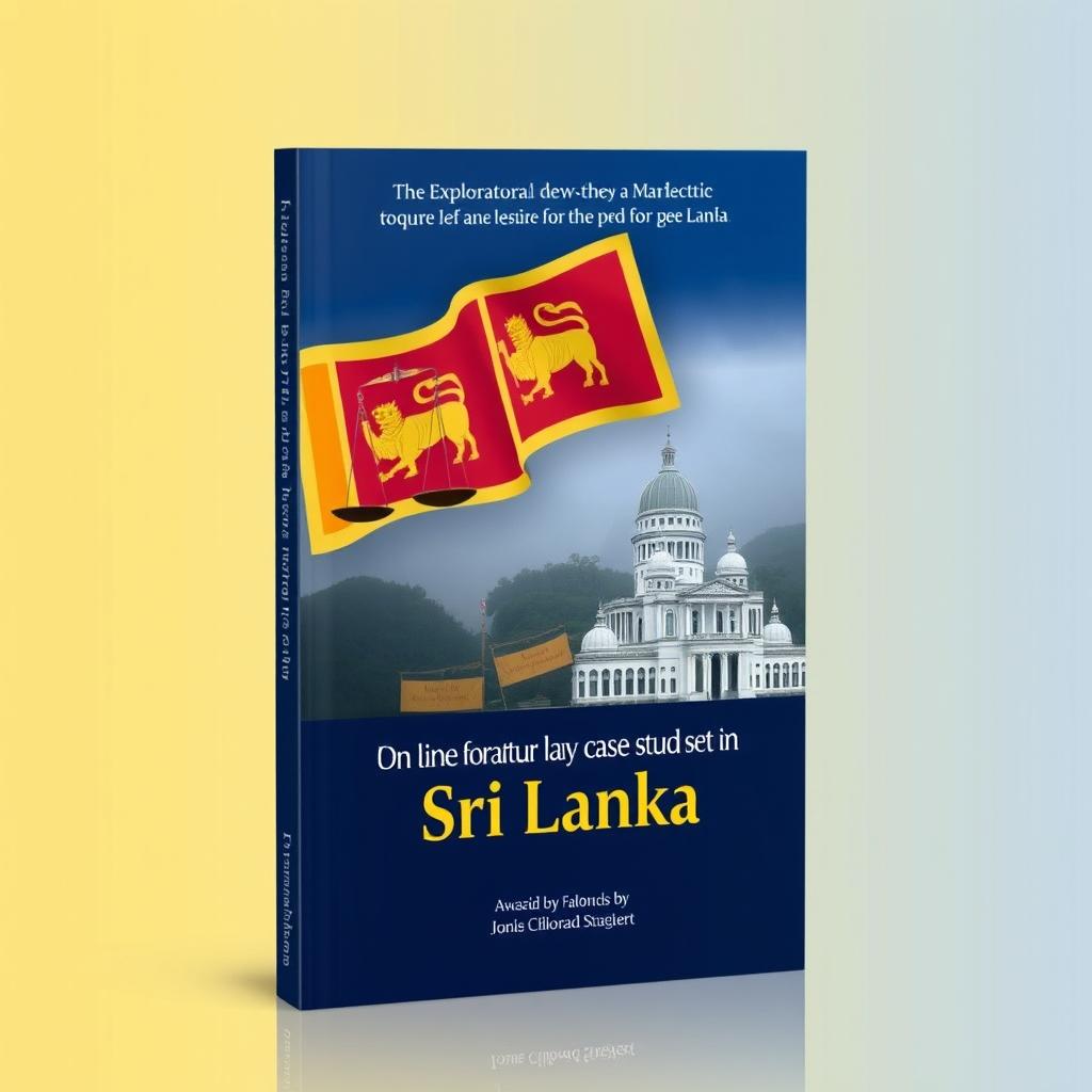 A book cover featuring an exploratory law case study set in Sri Lanka