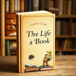 A captivating book cover titled 'The Life of a Book'