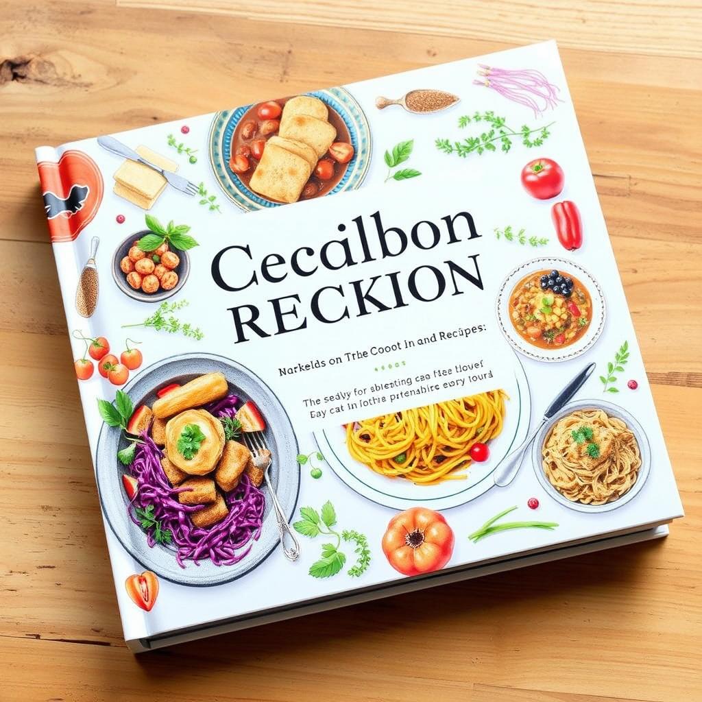 A beautifully illustrated cookbook featuring various recipes