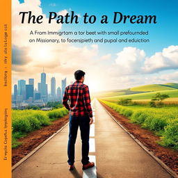 An inspiring book cover titled 'The Path to a Dream: From Immigrant to Entrepreneur and Missionary'