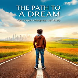 An inspiring book cover titled 'The Path to a Dream: From Immigrant to Entrepreneur and Missionary'