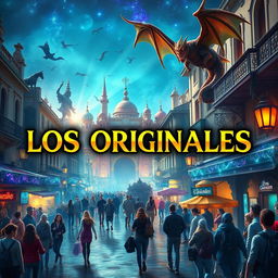 Create a fantasy-style image with the text 'LOS ORIGINALES' prominently displayed