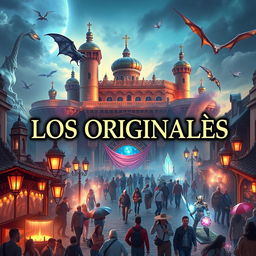 Create a fantasy-style image with the text 'LOS ORIGINALES' prominently displayed