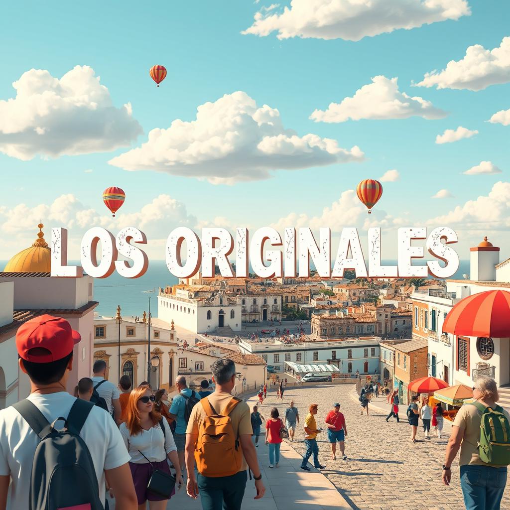 Create an image with the text 'LOS ORIGINALES' prominently displayed