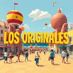 Create an image with the text 'LOS ORIGINALES' prominently displayed