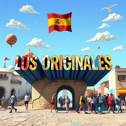 Create an image with the text 'LOS ORIGINALES' prominently displayed