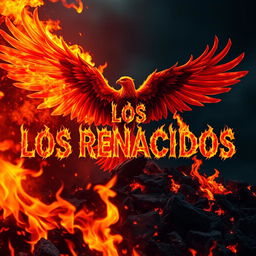 Create an image with the text 'LOS RENACIDOS' written in flames