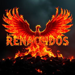 Create an image with the text 'LOS RENACIDOS' written in flames