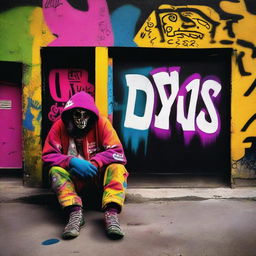 A vivid image featuring the text 'LOS DESPOJAOS' written in bold, graffiti-style letters