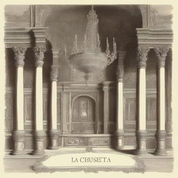 An elegant image featuring the text 'LA CHUSMA SELECTA' written in an ornate font