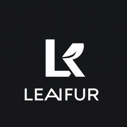 Create a modern and sleek logo using the letters 'L' and 'R'