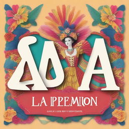 Create an image with the text 'LA CREACION' prominently displayed in an elegant font