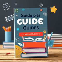 Create a book cover for a guide book designed for students