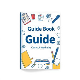 Create a book cover for a guide book designed for students