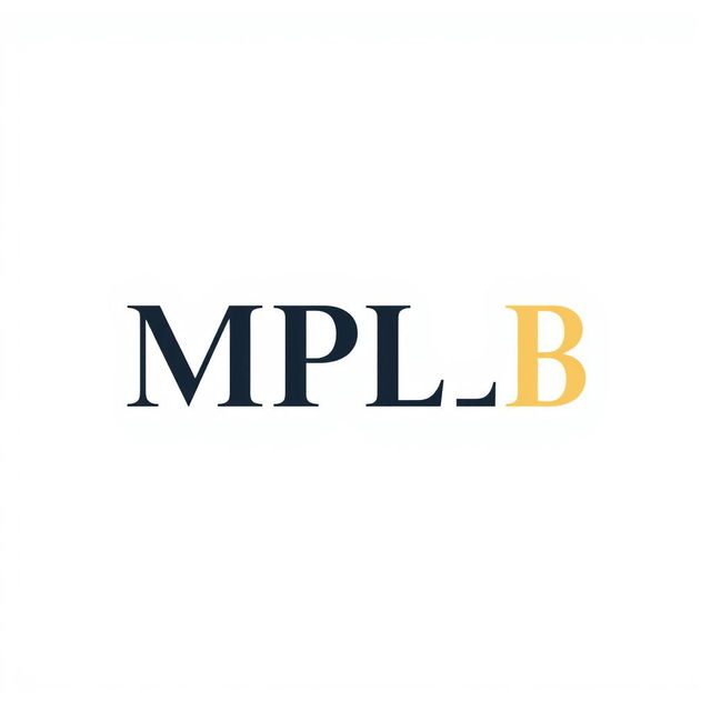 Aesthetic logo featuring the letters 'MPLB' which stands for 'Manajemen Perkantoran dan Layanan Bisnis'