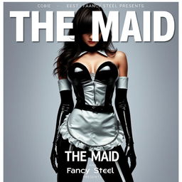 Design an epic modern movie poster for an adult BDSM fetish-themed film titled 'THE MAID'