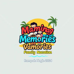 Create a T-shirt design for 'Making Memories Family Vacation Rampak Naong 2024'