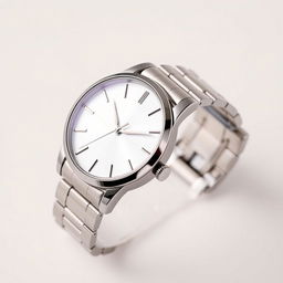 A detailed image of a stylish wristwatch with a sleek, modern design