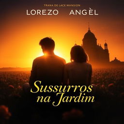 The movie cover features an image of Lorenzo and Angela sitting in a field of flowers at sunset, their silhouettes partially wrapped in shadows as the golden sun sets on the horizon