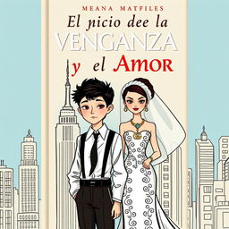 A book cover titled 'El Juicio de la Venganza y el Amor' in Spanish