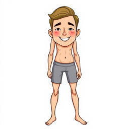 A detailed illustration of a person with sound physical features, showcasing a healthy and fit body