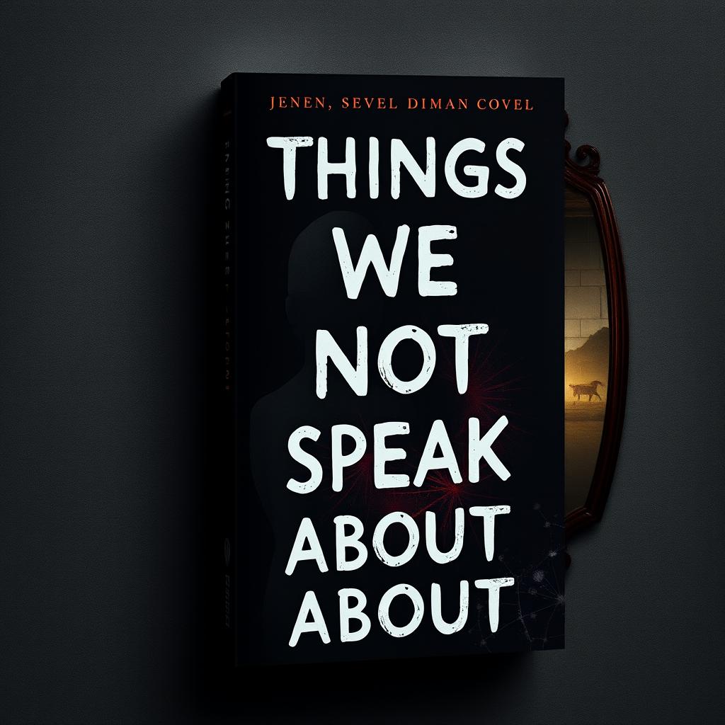 Create a book cover for a young adult drama novel titled 'Things We Do Not Speak About'