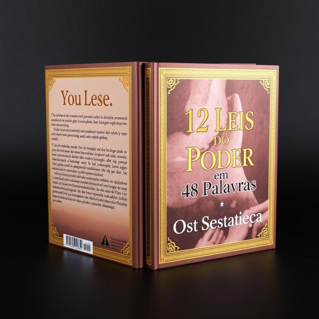 The book cover features a central image that you desire, surrounded by a golden border that emulates the edges of a book, giving it an elegant and premium feel