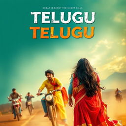 Create a promotional poster for a Telugu short film