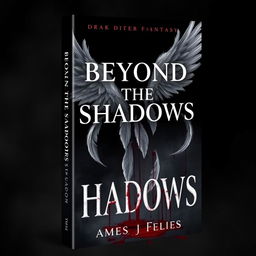 Create a dark fantasy book cover titled 'Beyond the Shadows