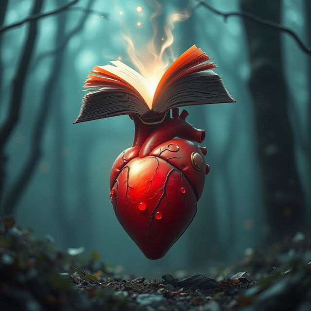 A heart being revived by a book