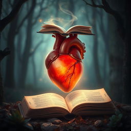 A heart being revived by a book