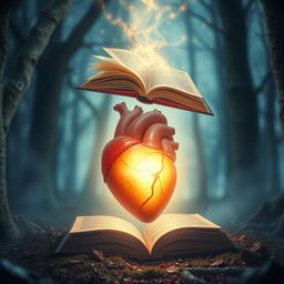 A heart being revived by a book