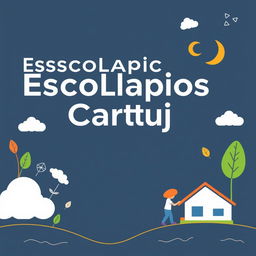 Create a cover page for the educational project of the Escolapios Cartuja school