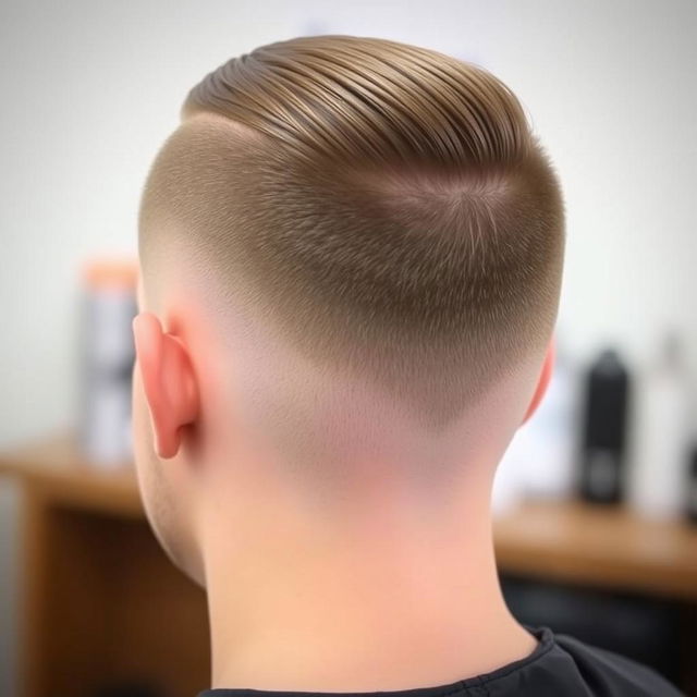 A clean and stylish low taper haircut